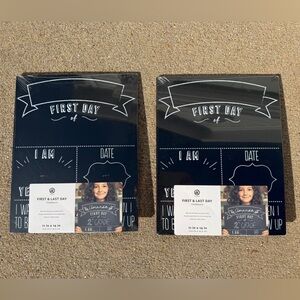 Pearhead First & Last Day Chalkboard Signs - Set of 2 - NWT